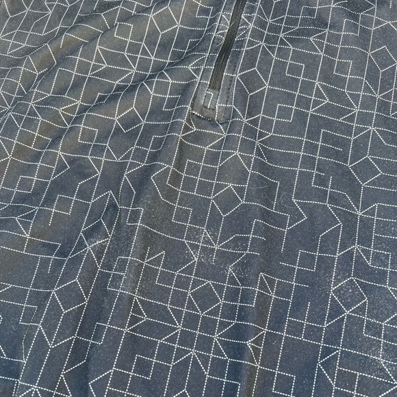 Nike Pro Dri-Fit Half Zip Hyperwarm Geometric Pullover Size Small - Picture 5 of 11